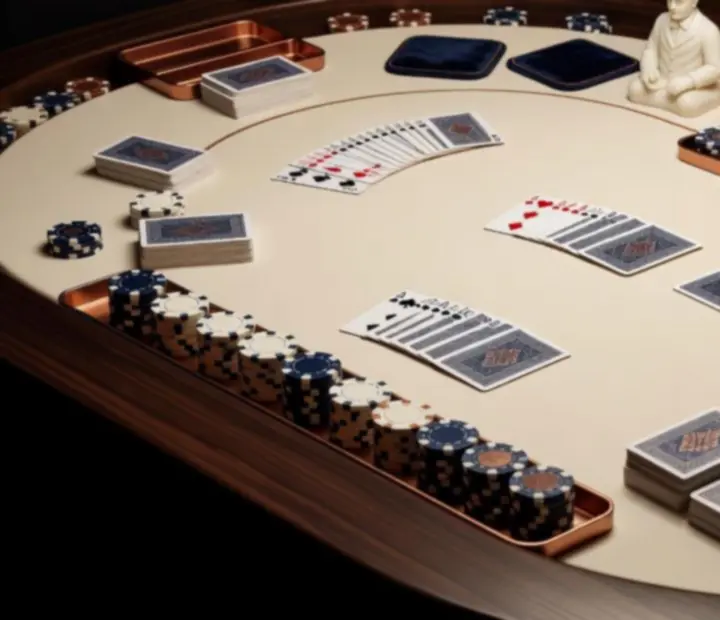 Detail dekorací a vybavení pokerového eventu Spolehvia